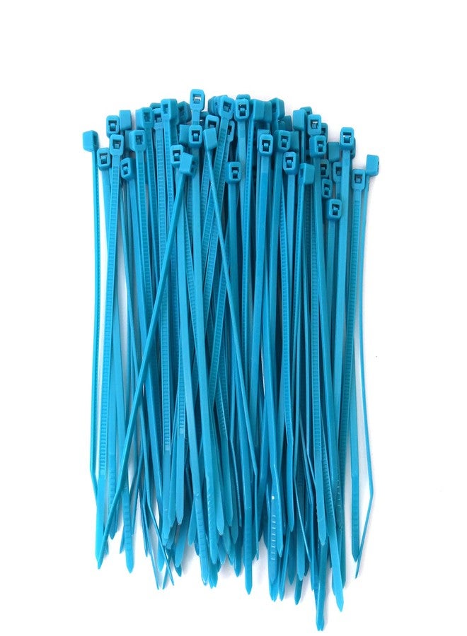 إلكترونيك سبايسس ربطات كابلات إلكترونية متعددة الأغراض ذاتية القفل من النايلون 66، مقاس 2.5 مم × 100 مم، لون أزرق، عبوة من 100 قطعة - Image 1